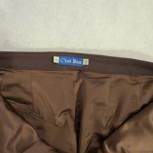 Good American Good Legs Faux Leather Caramel Pants